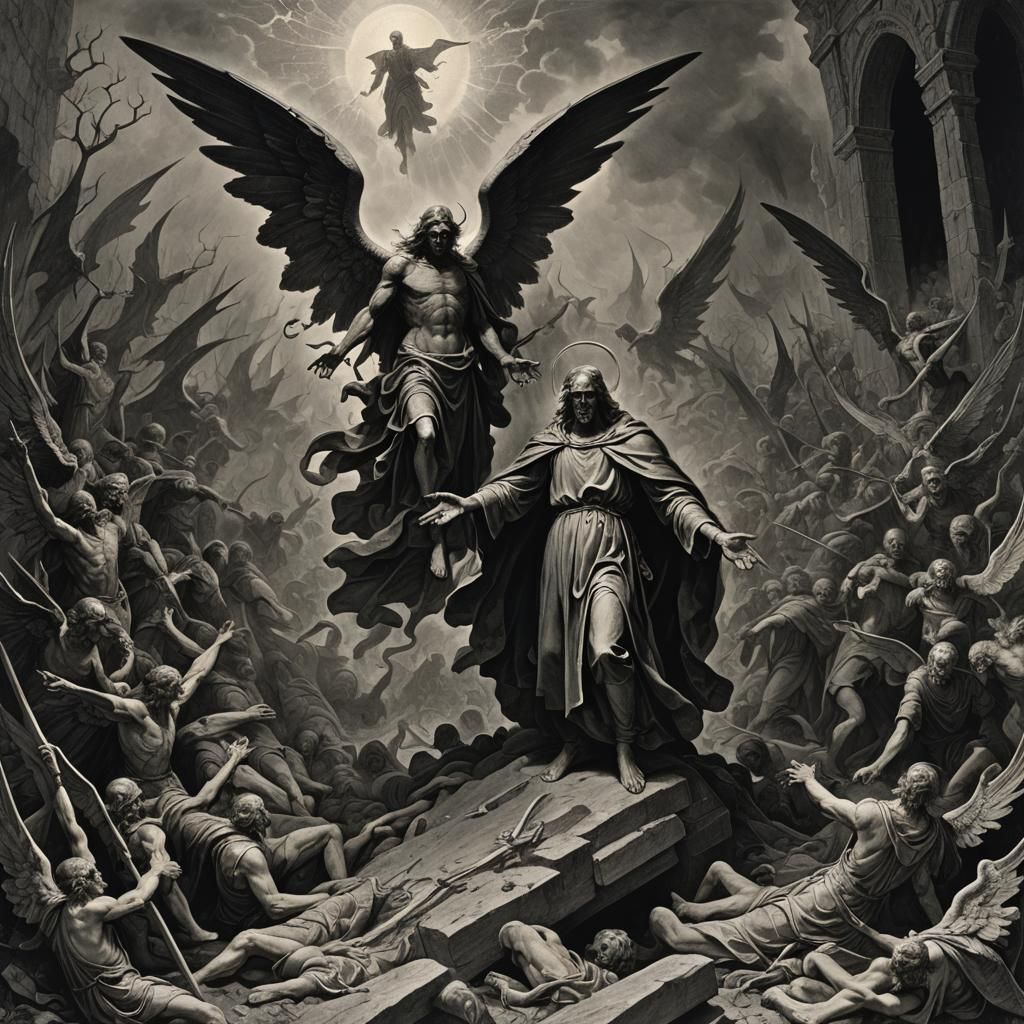 Infernal Purgatory: Judgement in the Style of Doré