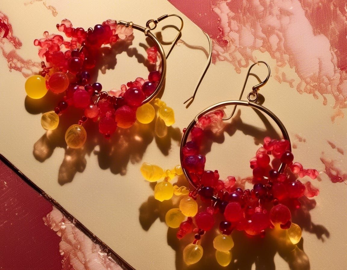 Designer Smoke Hoop Earrings in Glam Room