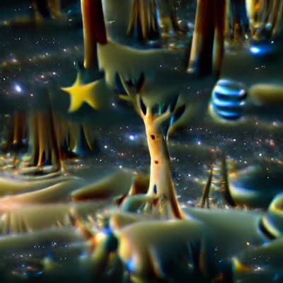 Milky Way Illuminates Enchanted Forest