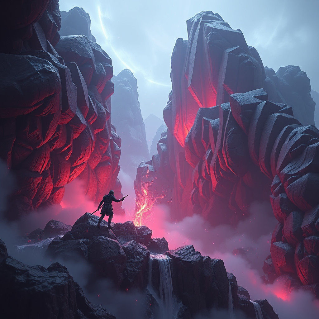 Shattered Heart: Detailed Matte Painting in Deep Color