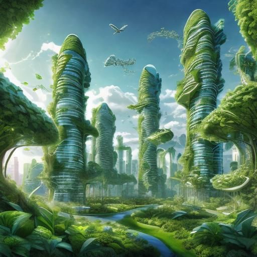 Futuristic Biomimetic Green Industrial Centers