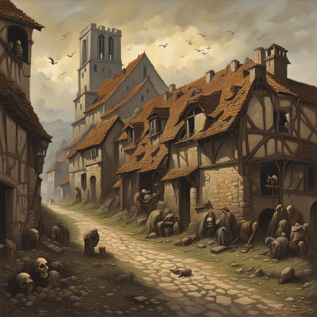 Sinister French Countryside, 14th Century Plague