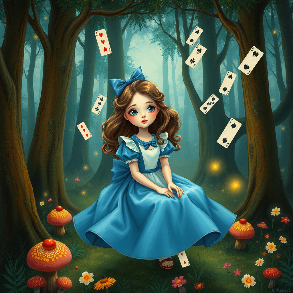 Alice in Wonderland: Dreamy Forest Scene