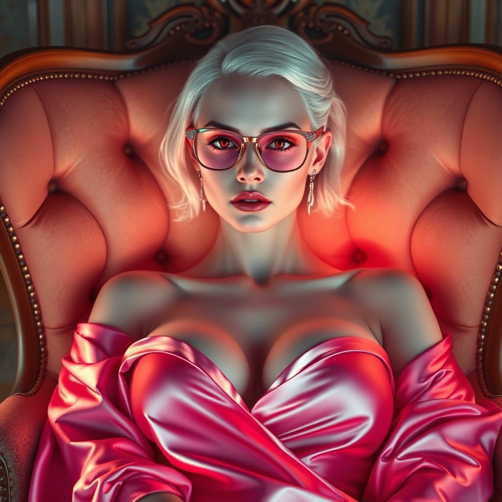 Ethereal Fantasy Goddess in Velvet Luxury