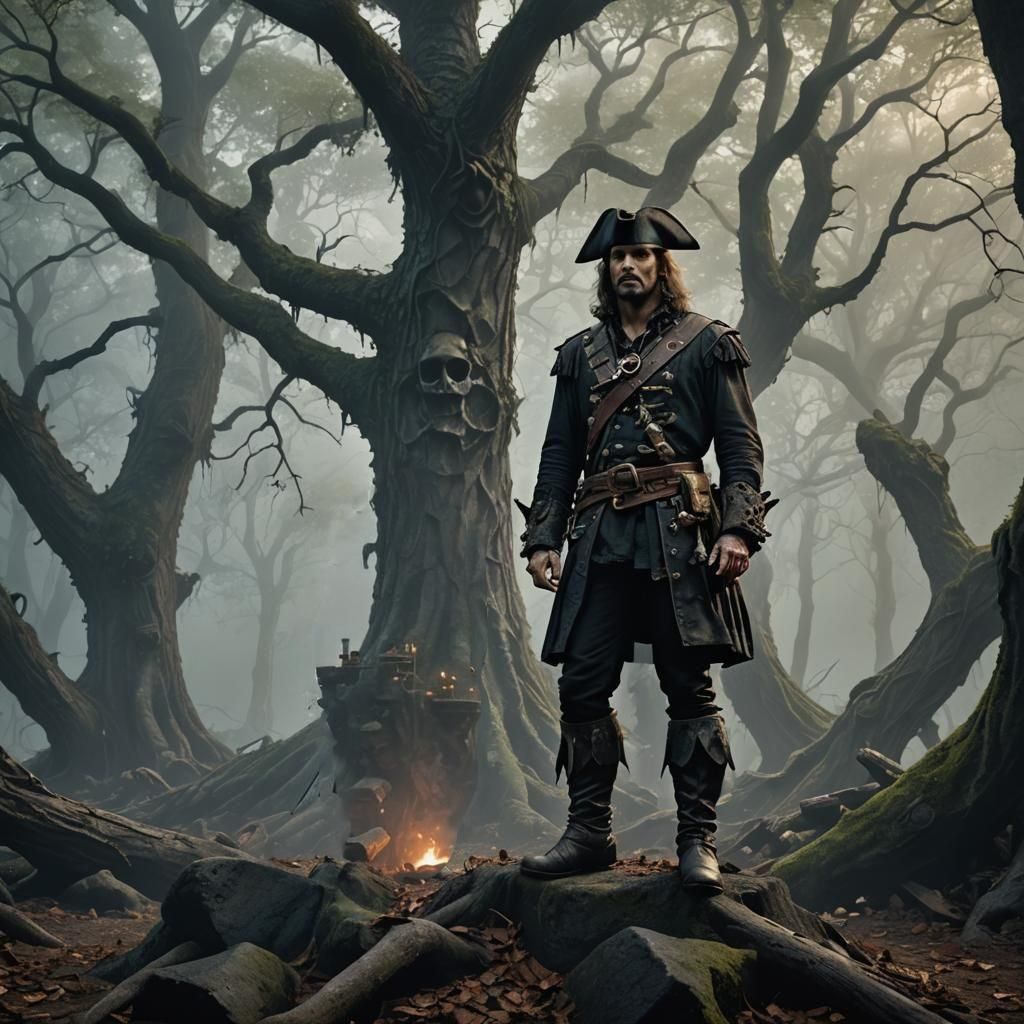 Gothic Prince Hamlet: Pirate in Ethereal Mist