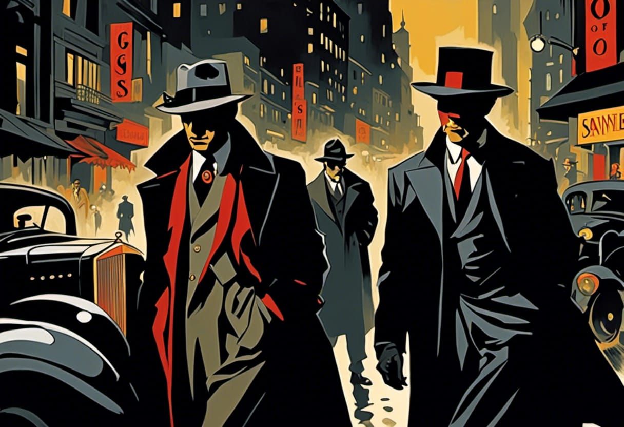 Noir Graphic Novel Scene in Golden Age Hollywood