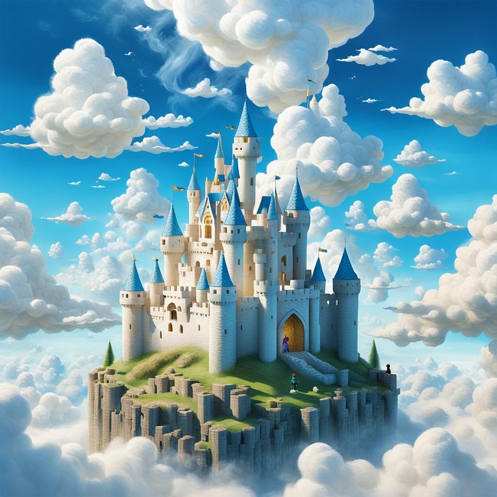Child Builds Dream Castle in the Sky