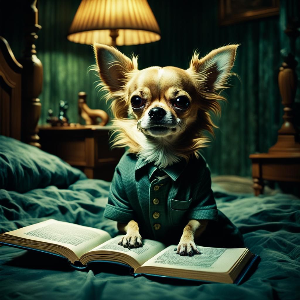 Chihuahua's Sinister Storybook Adventure: Cinematic Illustra...