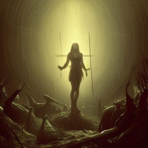 The Hunger Games: Dark Horror Illustration