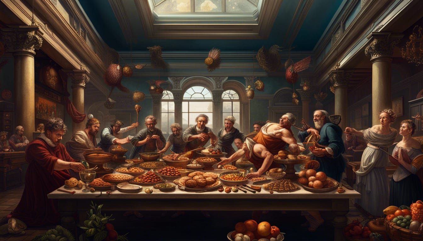 Foodfight of the Paintings!