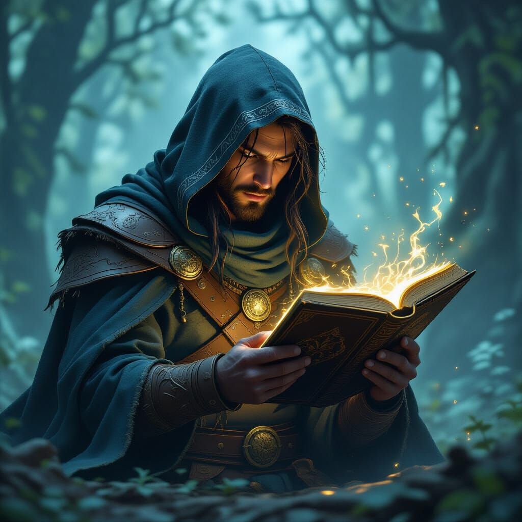 Raven Warrior Uncovers Ancient Book of Spells