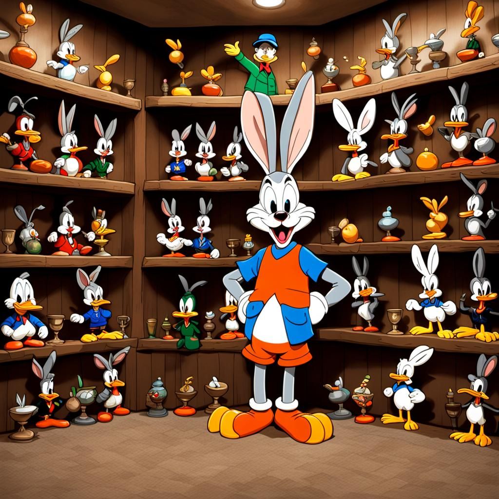 Elmer Fudd's Dark Trophy Room