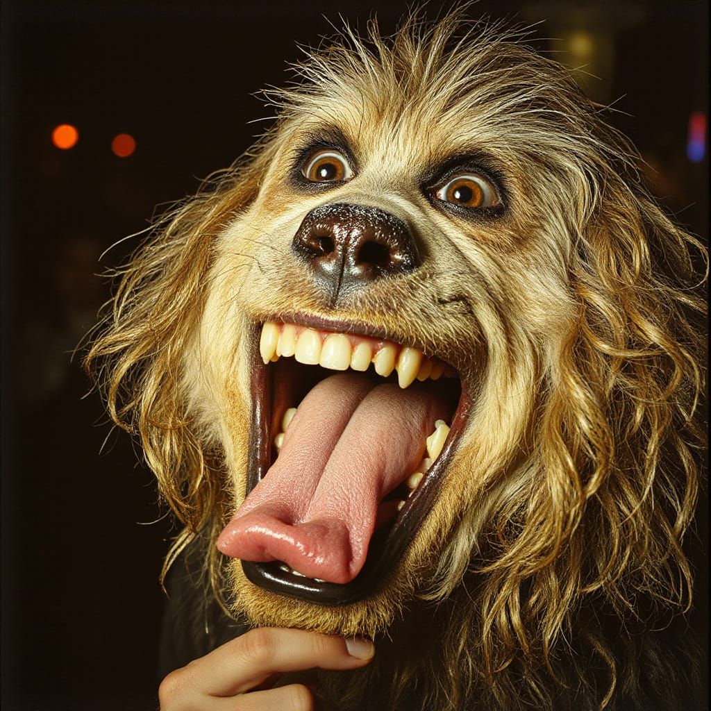 Yeti Rave in Klimt-Inspired Gritty Style