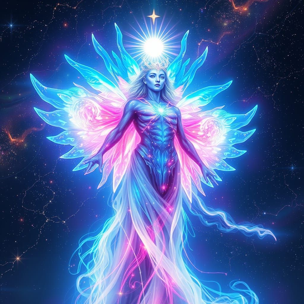 Celestial Elohim Starseed Embodied in Cosmic Light