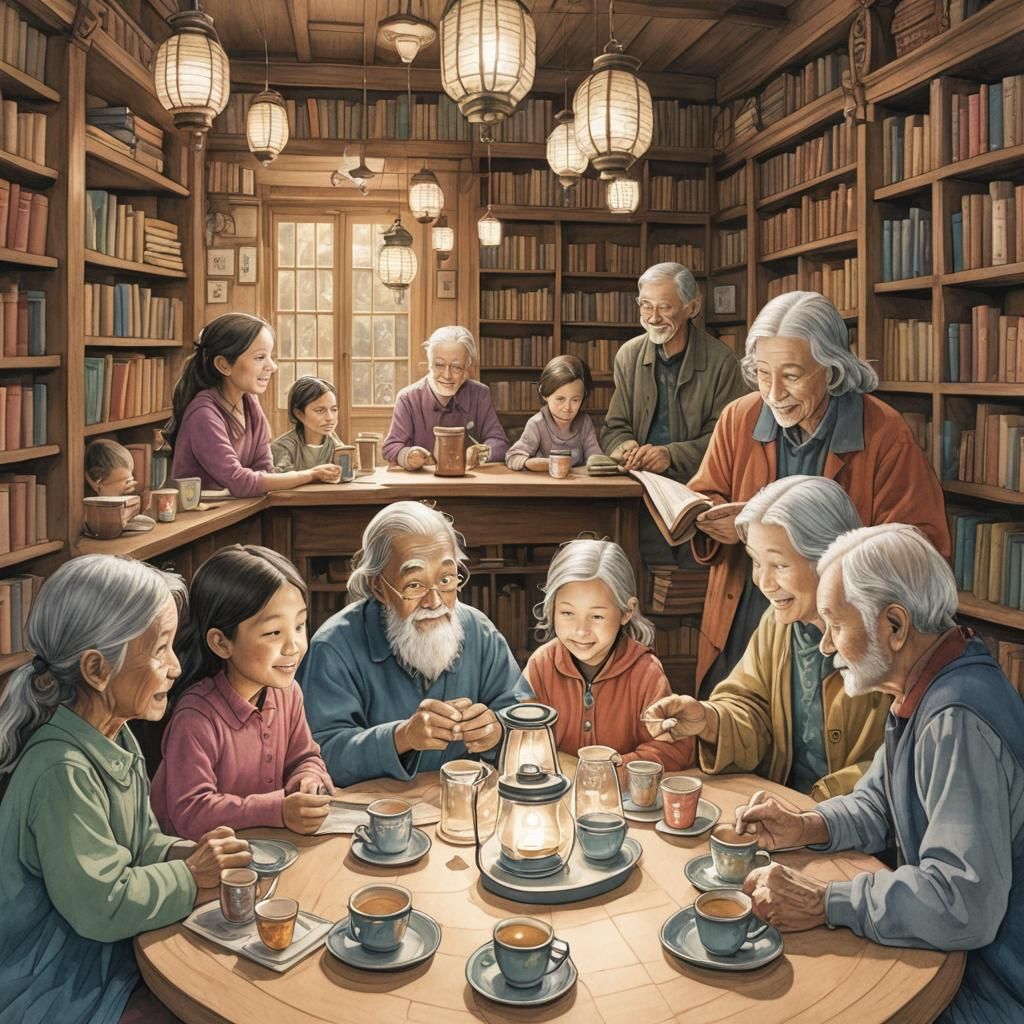 Whimsical Pencil Illustration: Water's Journey