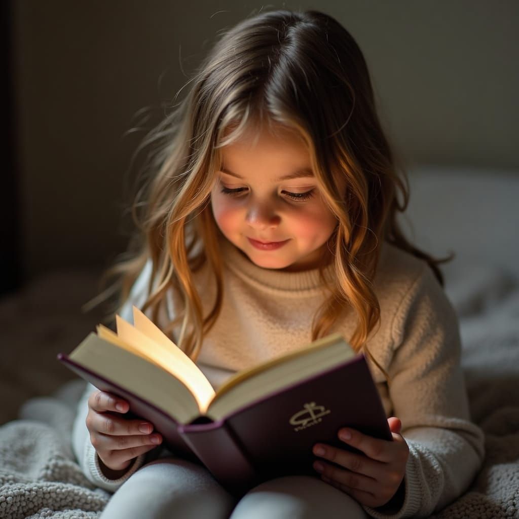 Girl Reading Book: A Moment of Serenity