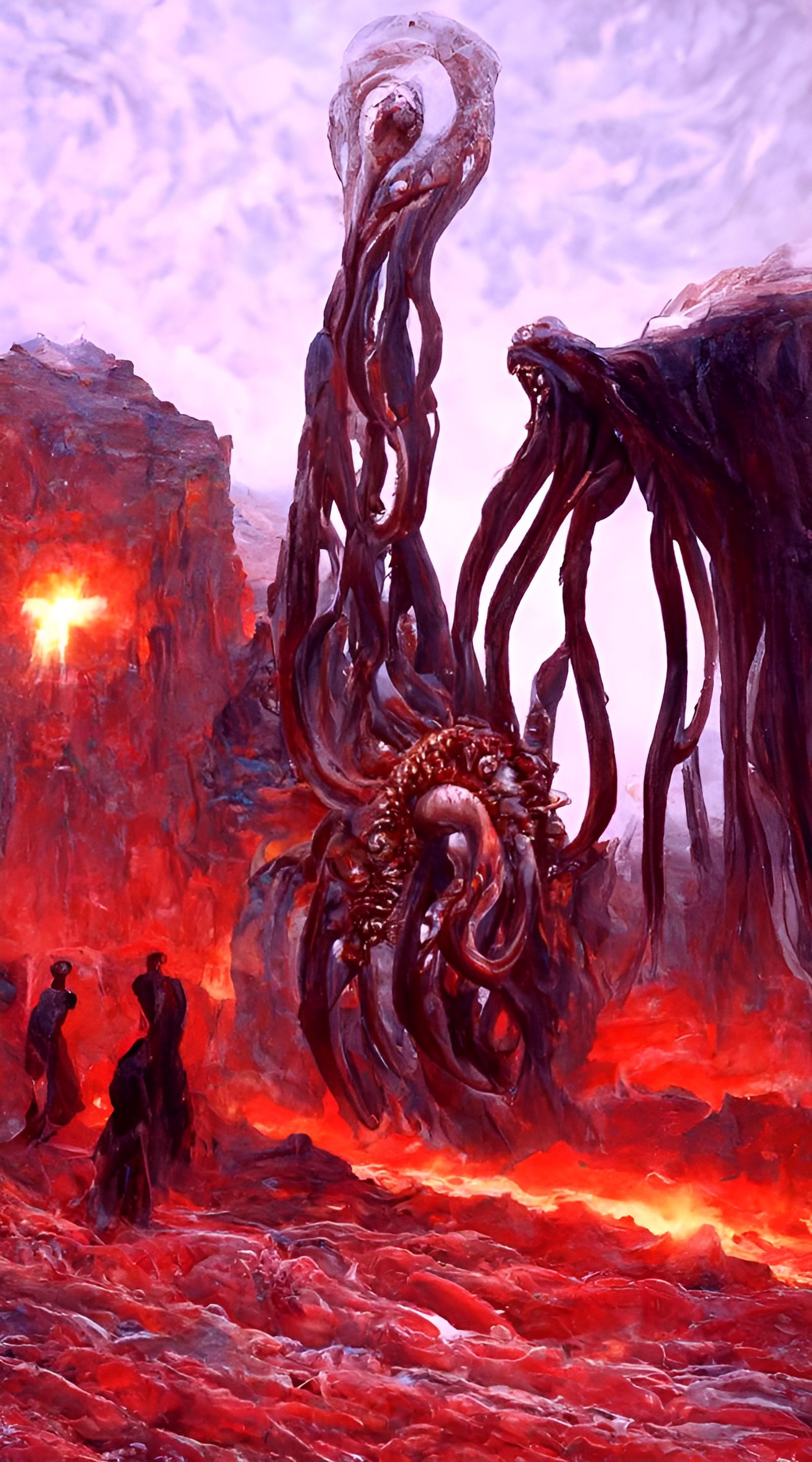 Lovecraftian Horror: Outer God Emerges from Portal