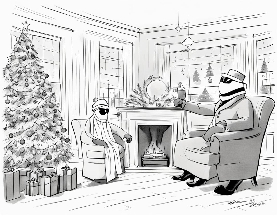 Invisible Man's Christmas: Hanna-Barbera Cartoon Style