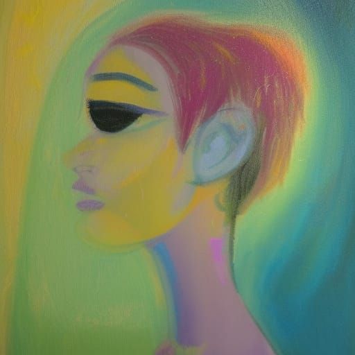AI Generated Painting of a Camel