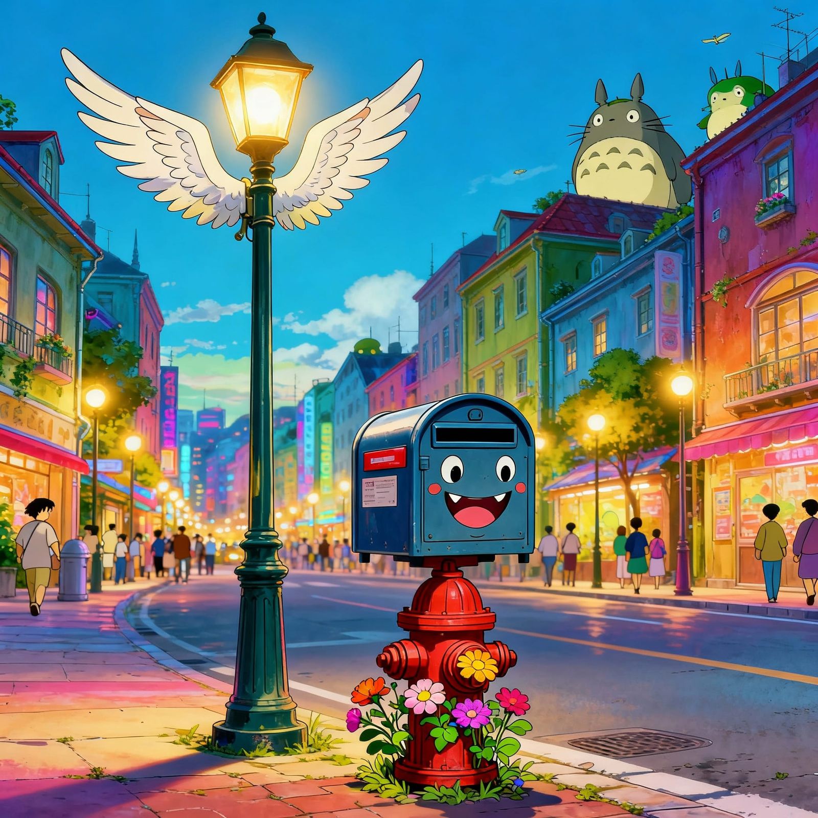 Whimsical City Street Transforms Objects into Creatures