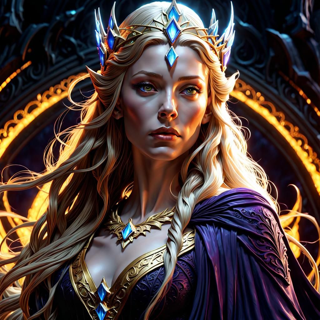 Dark Galadriel Concept Art in 8k Resolution