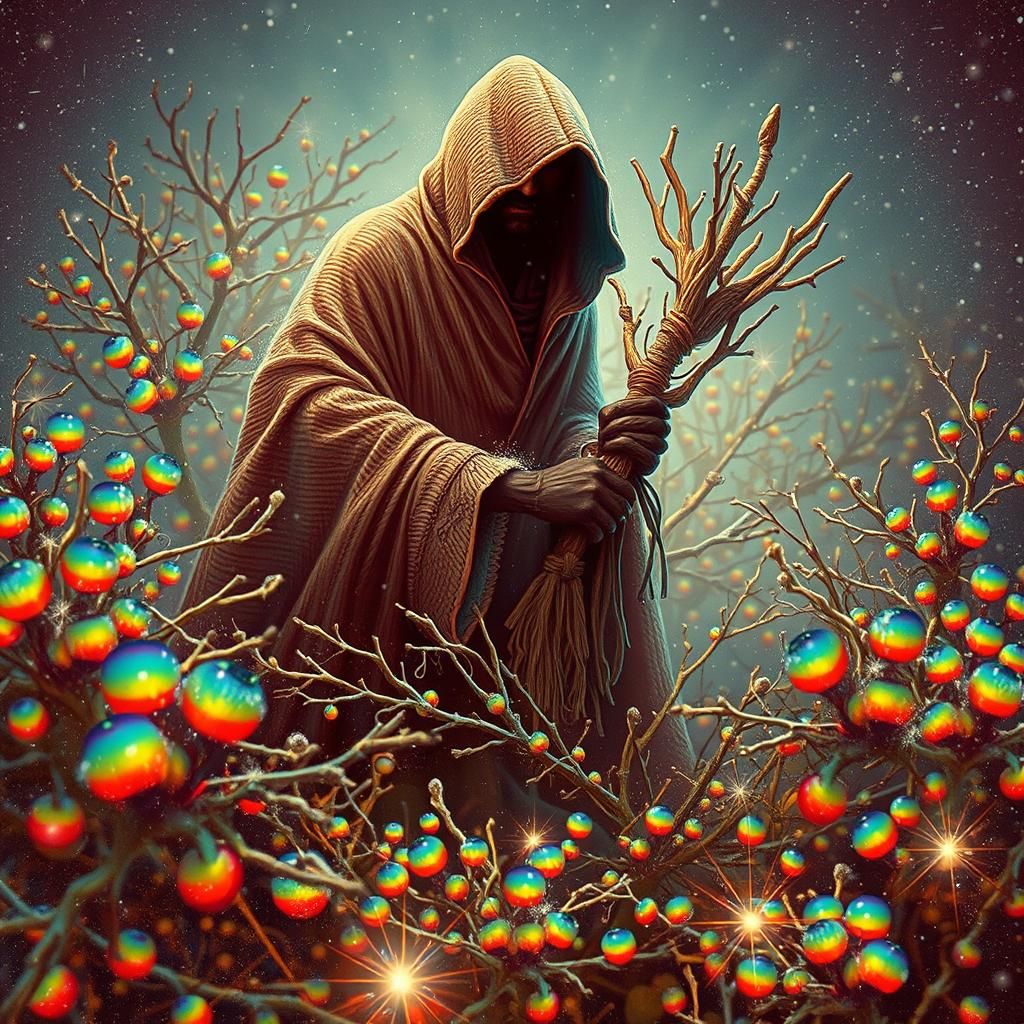 Monk's Journey: Vintage Snow Globe Scene