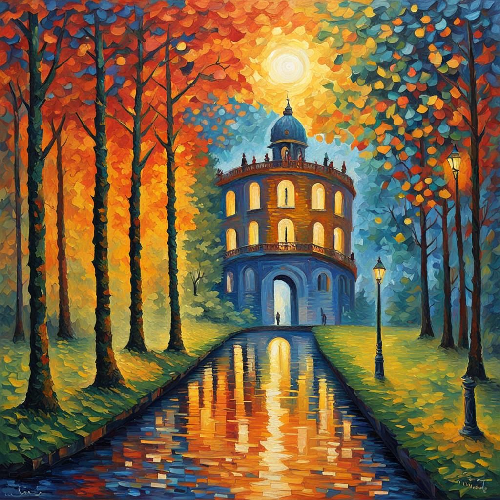 Percy Jackson in Expressionist Oil Painting Style