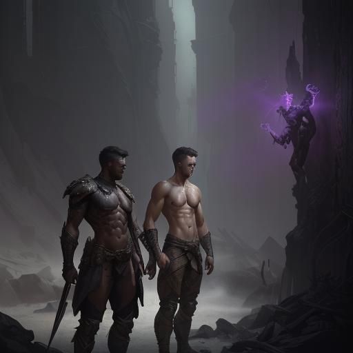 Dark Fantasy Soldiers in Hyperdetailed Art Style