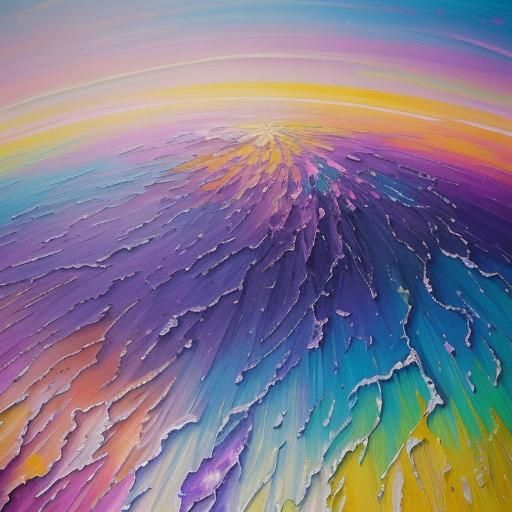 Rainbow Poetry on Golden Parchment Scroll