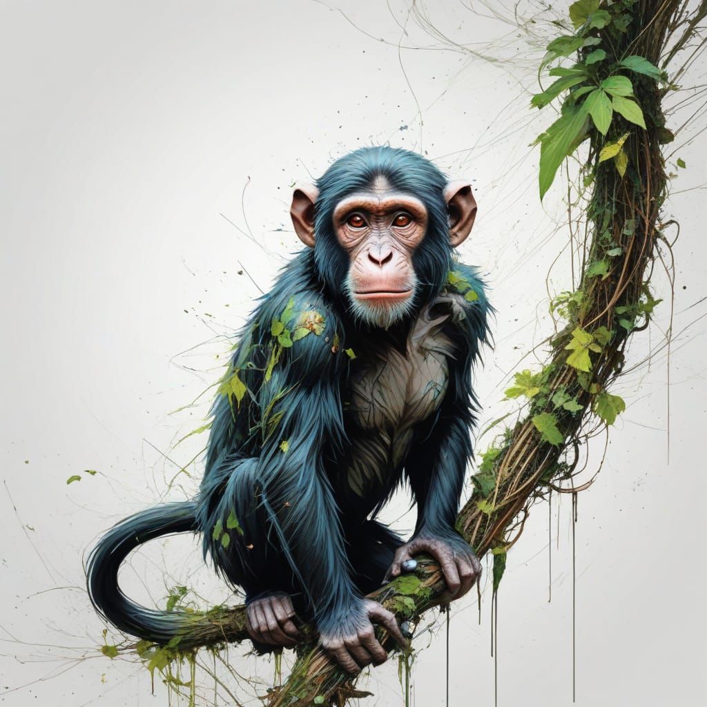 Surreal Jungle Landscape in Vibrant Digital Art