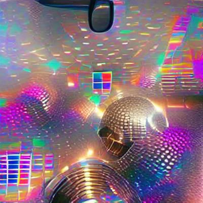 Dazzling Disco Ball in Vibrant Dance Club