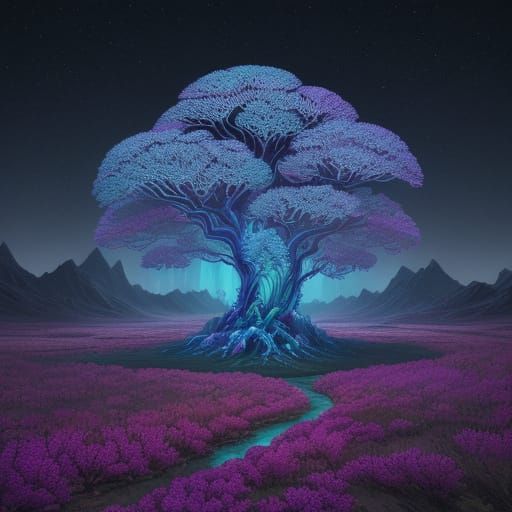 Ethereal Fractal Landscapes in Dreamlike Beauty