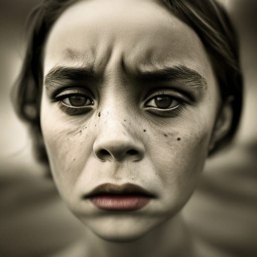 Intense Portrait of an Aging Person in Natural Light