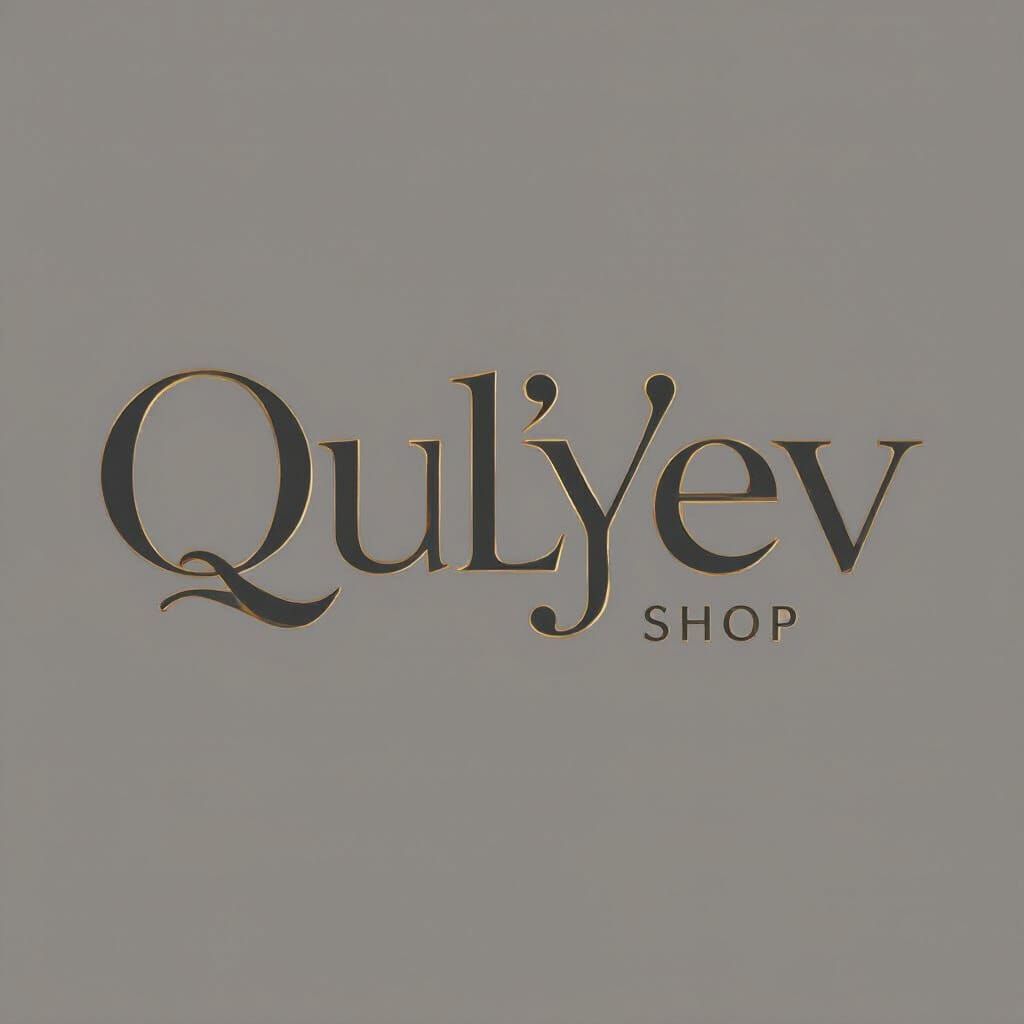 QULİYEV SHOP Minimalist Logo Design