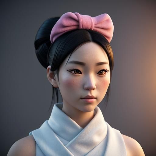 Tanuki Character in Modern Japanese Style