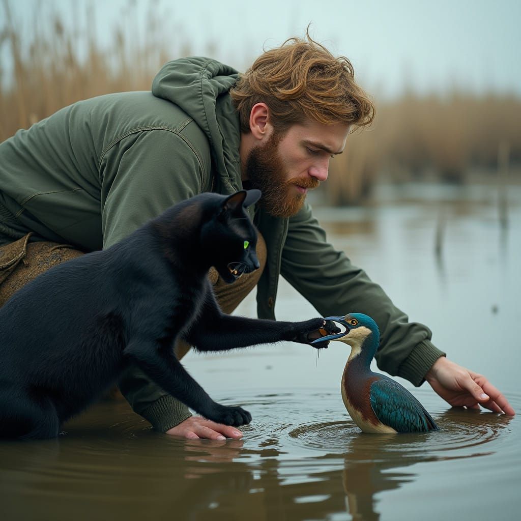 Hauke Haien and Trin' Janz evil cat