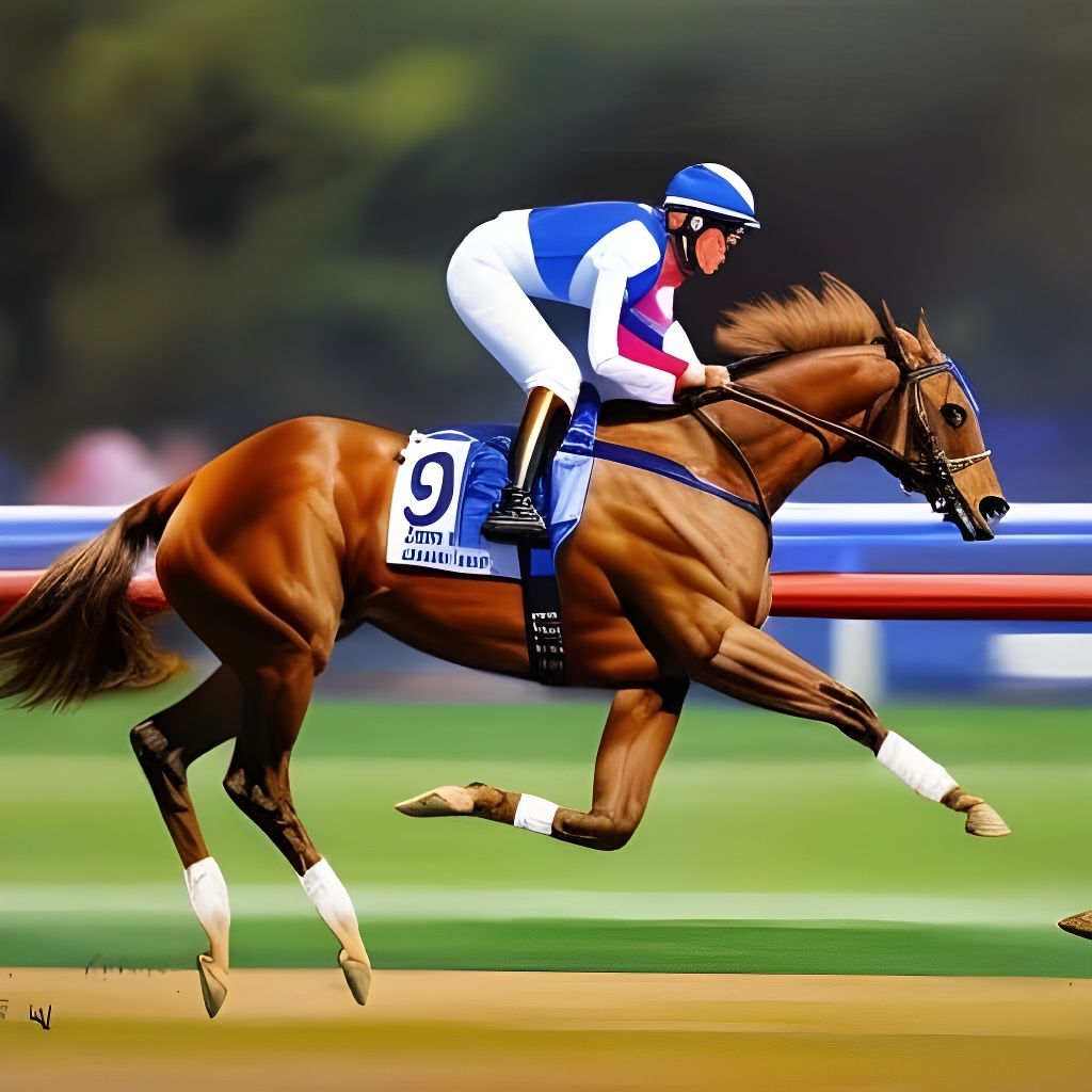 Sprinter Girl: Oil Painting of Race Start