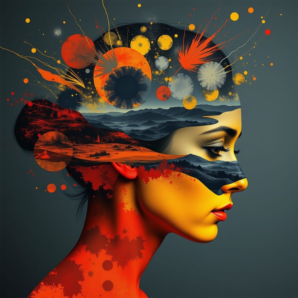 Ethereal Cyberpunk Portraits of Fragmented Faces