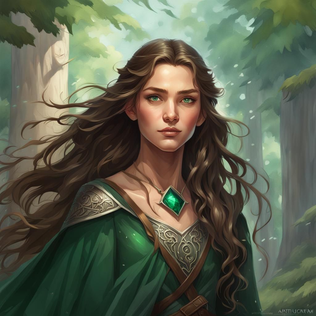 Elvish Princess Portrait in Hyperdetailed Digital Art
