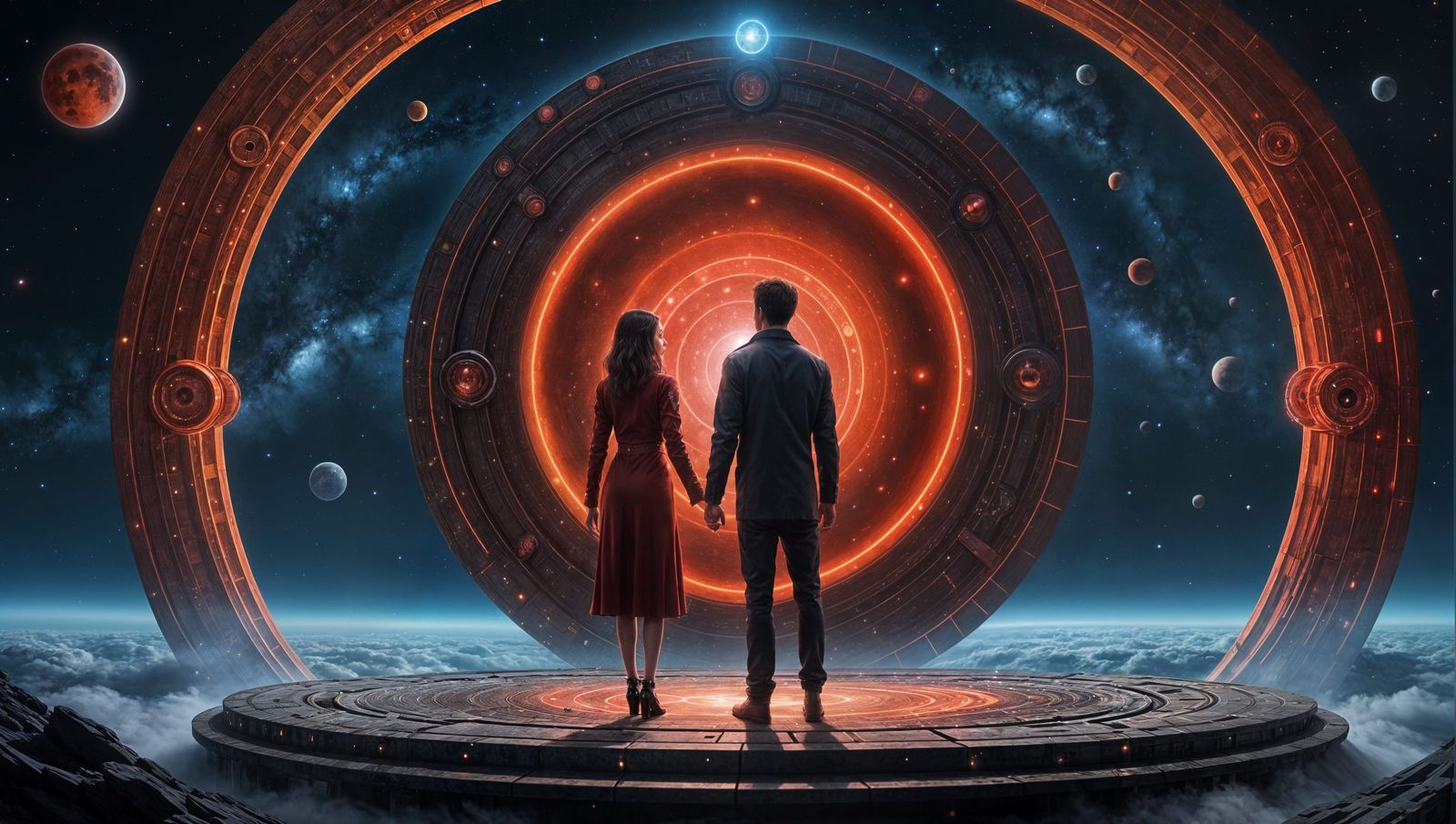 Stargazers at a Cosmic Portal in High Resolution