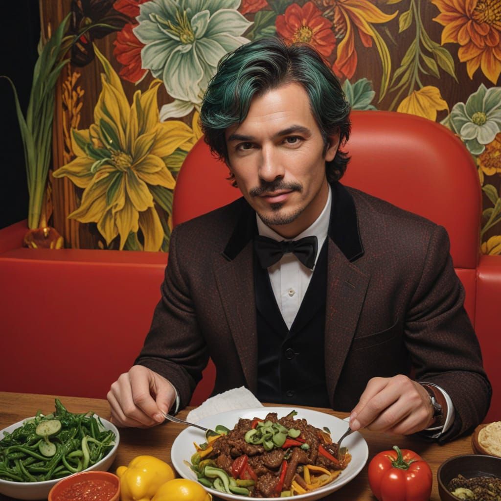 Fiery Chilli Masterpiece in Luxurious Advertising Style