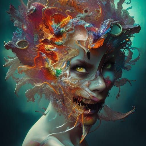 Dark Fantasy Warrior in Intricate Armor