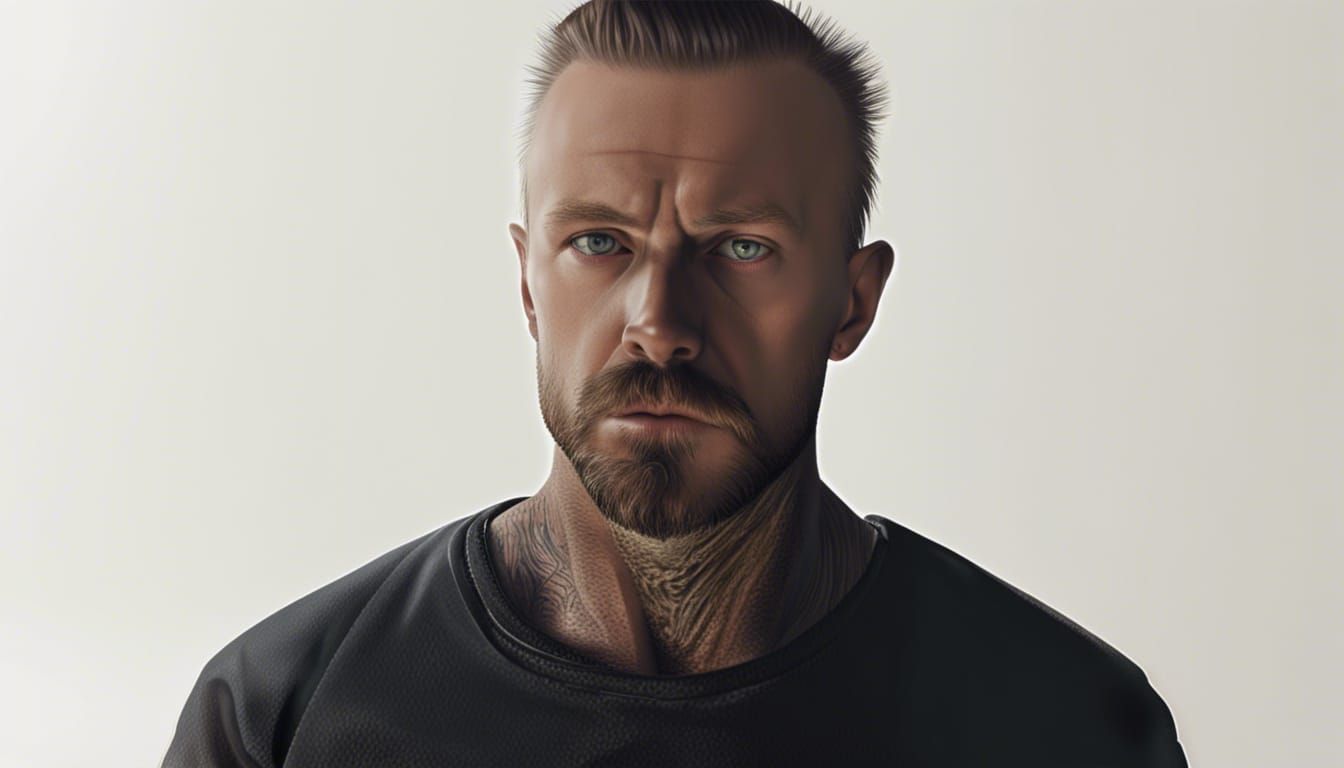 Cloaked Figure with Scar in Dark Alley