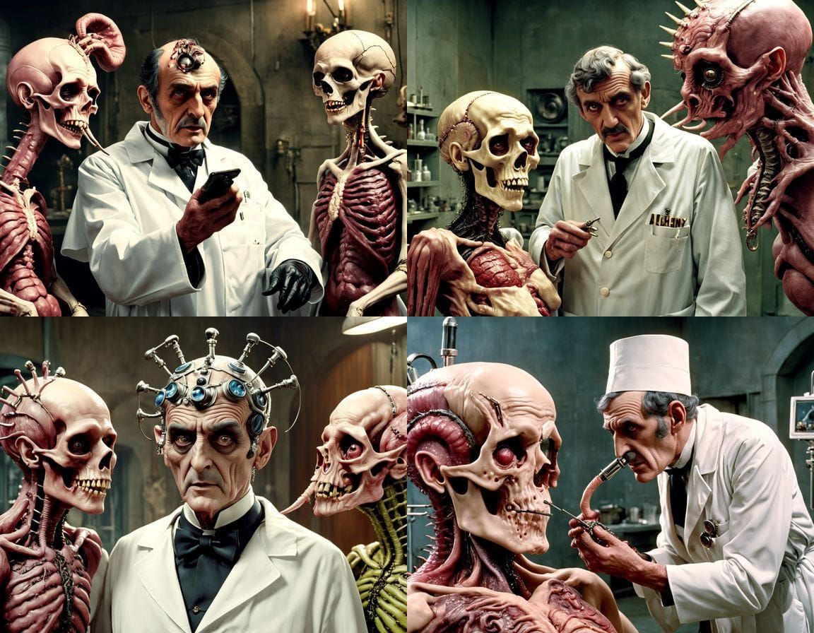 Grotesque Alchemical Experiment in 8K Horror