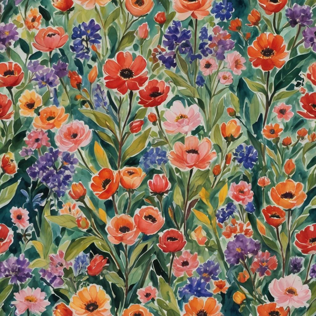 Gouache Style Poem: Museum Impressionist Masterpiece