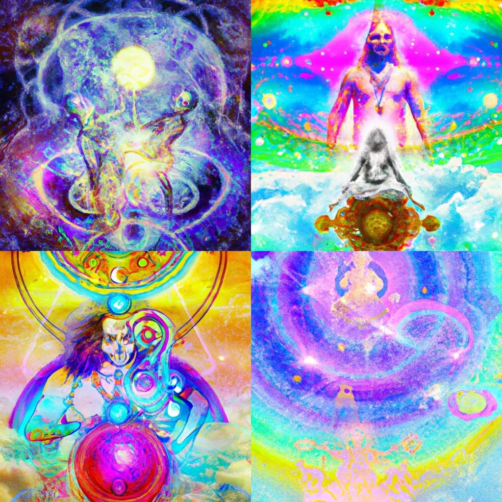 Cosmic Binding: An Astral Holographic Illustration