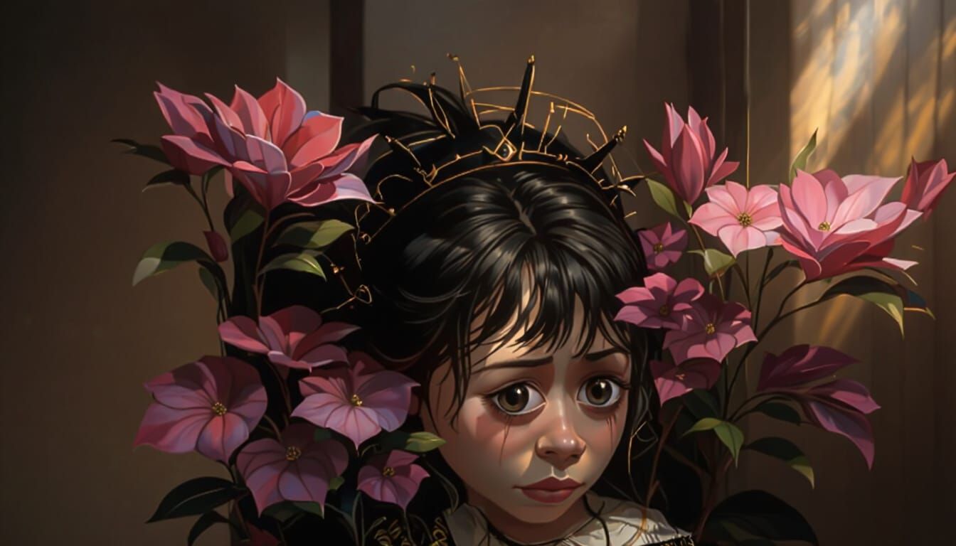 Melancholic Star in Dramatic Spotlight