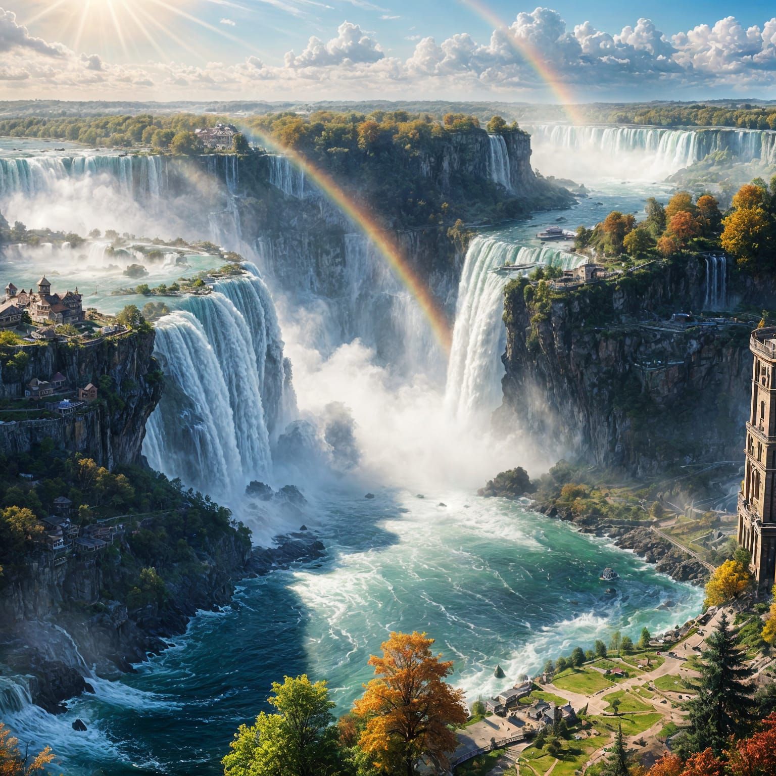 Stunning Hyperdetailed View of Niagara Falls