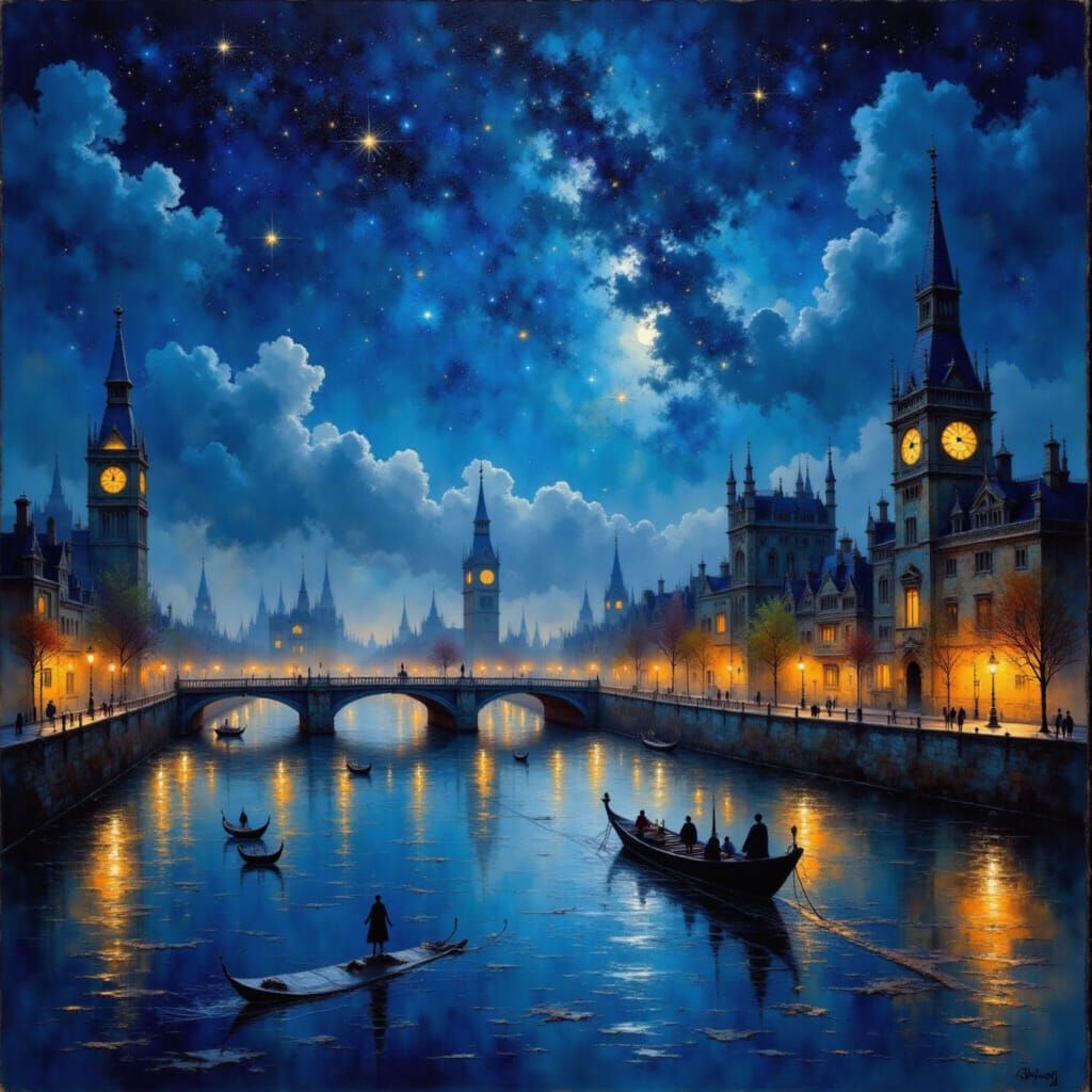 London Nocturnal Skies at Night