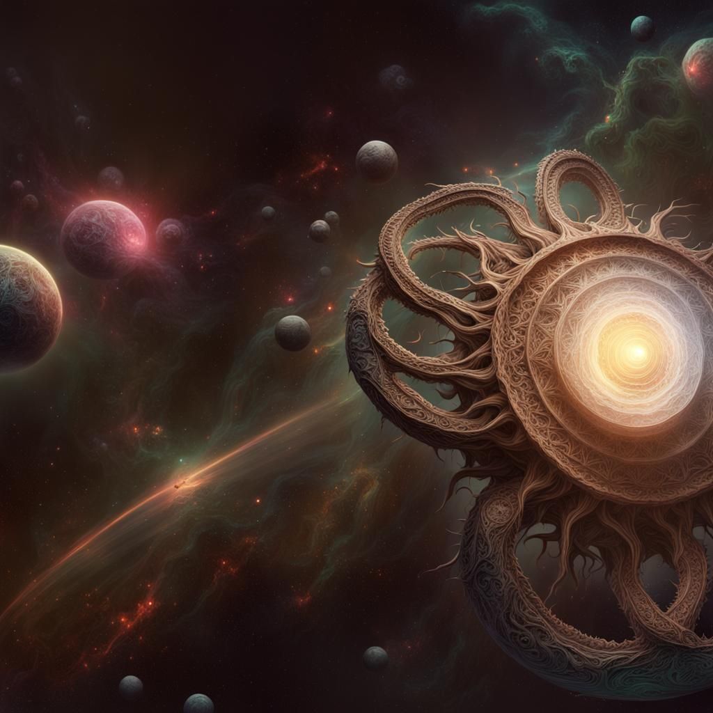 Epic Yog-Sothoth in Space: Digital Matte Painting